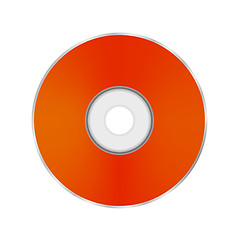 Image showing Orange Compact Disc