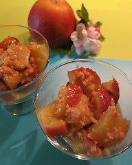 Image showing Dessert with apples