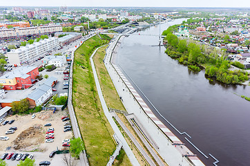 Image showing Historical center and pedestrian quay. Tyumen