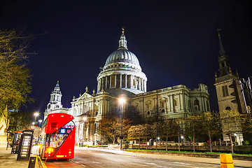 Image showing Saint Pauls cathedral in London