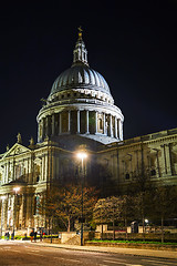 Image showing Saint Pauls cathedral in London