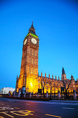 Image showing Elizabeth (Clock) tower in London