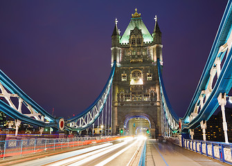 Image showing Tower bridge in London, Great Britain