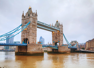 Image showing Tower bridge in London, Great Britain