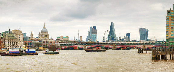 Image showing Panoramic overview of City of London 