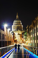 Image showing Saint Pauls cathedral in London