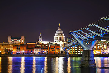 Image showing Saint Pauls cathedral in London