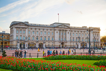 Image showing Buckingham palace in London, Great Britain