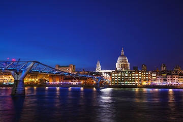 Image showing Saint Pauls cathedral in London