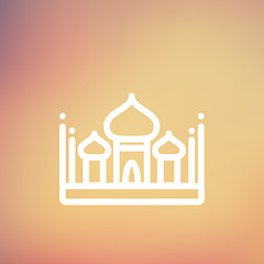 Image showing Saint basil cathedral thin line icon