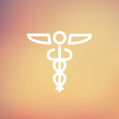 Image showing Medical Symbol thin line icon 