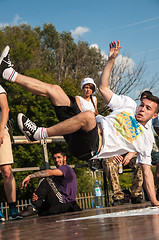 Image showing Young dancer break dance