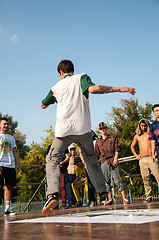 Image showing Young dancer break dance