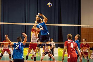 Image showing Competition volleyball teams