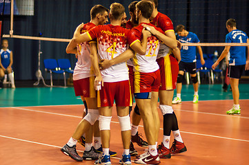 Image showing Competition volleyball teams