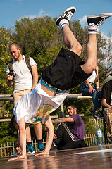 Image showing Young dancer break dance