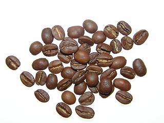 Image showing Isolated Coffe Beans