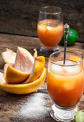 Image showing ftwo glasses resh orange juice
