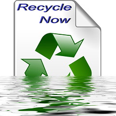 Image showing Recycle Now