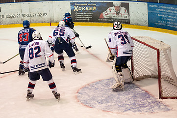Image showing Hockey with the puck, 