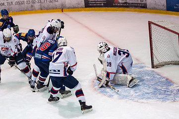 Image showing Hockey with the puck, 