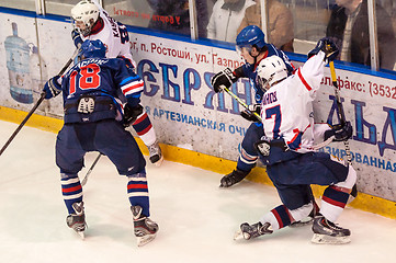 Image showing Hockey with the puck, 