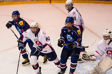 Image showing Hockey with the puck. 