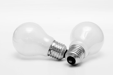 Image showing Two Light Bulbs