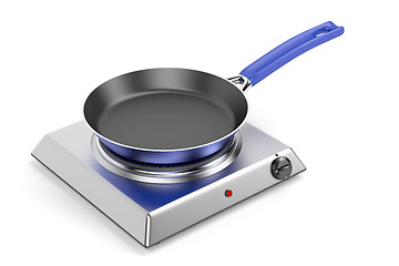 Image showing Hot plate and frypan