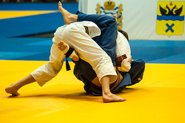 Image showing Young men in Judo