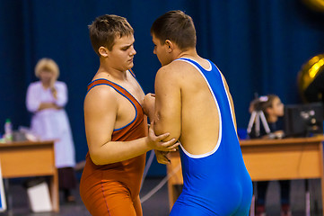 Image showing Two wrestler