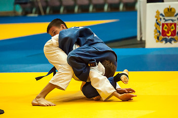 Image showing Young men in Judo