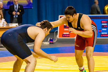 Image showing Two wrestler