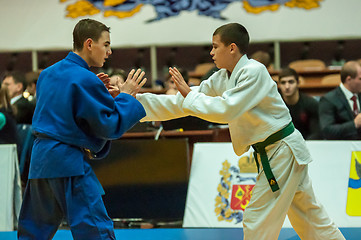 Image showing Young men in Judo