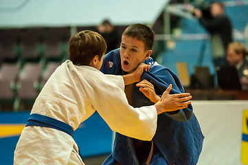 Image showing Young men in Judo