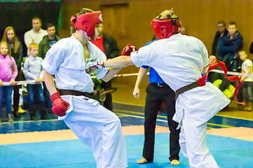 Image showing Open karate tournament kiokusinkaj,