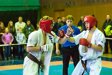 Image showing Open karate tournament kiokusinkaj,