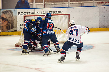 Image showing Hockey with the puck, 