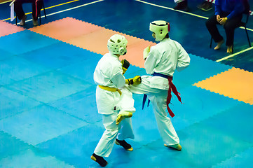 Image showing Open karate tournament kiokusinkaj