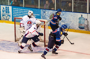 Image showing Hockey with the puck, 