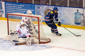 Image showing Hockey with the puck, 