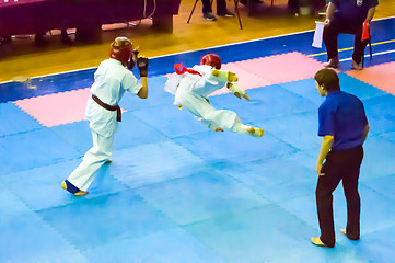 Image showing Open karate tournament kiokusinkaj