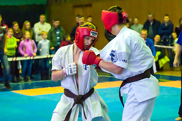 Image showing Open karate tournament kiokusinkaj,