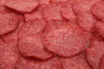 Image showing salami background