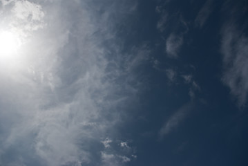 Image showing Beautiful sky with white clouds