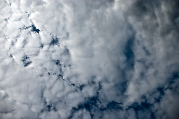 Image showing Beautiful sky with white clouds