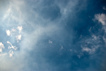 Image showing Beautiful sky with white clouds