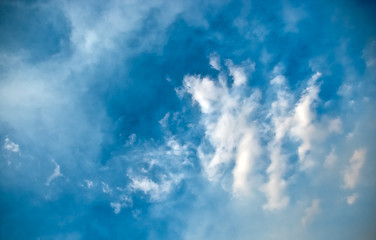 Image showing Beautiful sky with white clouds