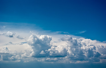 Image showing Beautiful sky with white clouds