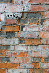 Image showing Colored Brick Wall